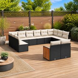 Value-Driven 12 Piece Outdoor Sofa Set with Cushions