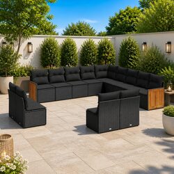 Comfortable and Practical 13 Piece Garden Sofa Set