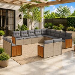 Comfortable and Practical 13 Piece Garden Sofa Set