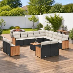 Durable 14 Piece Garden Sofa Set with Easy Care