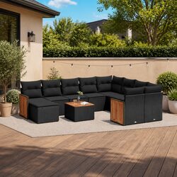 Comfortable 11-Piece Garden Sofa Set for Relaxation