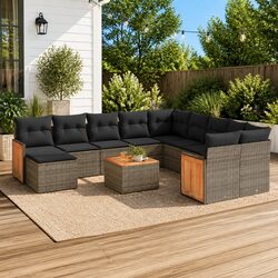 Comfort Meets Value in This 12 Piece Grey Sofa Set