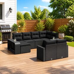 Quality and Comfort with This 10-Piece Garden Sofa Set