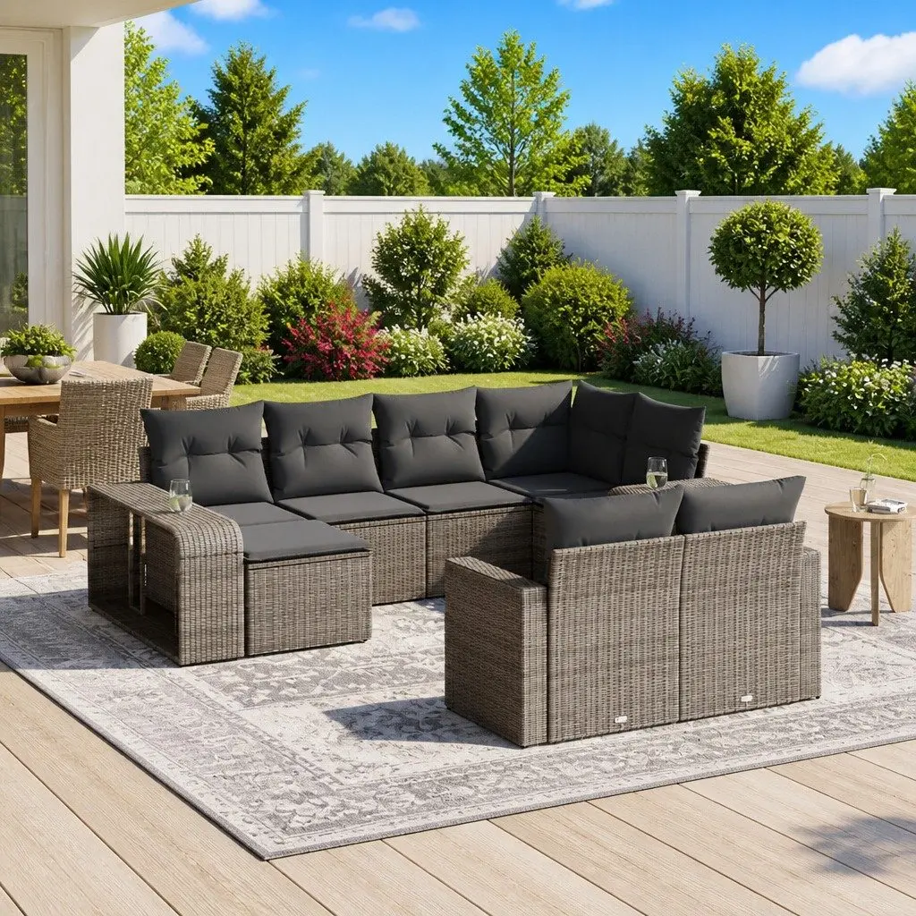 10-Piece Sofa Set for Outdoor Comfort