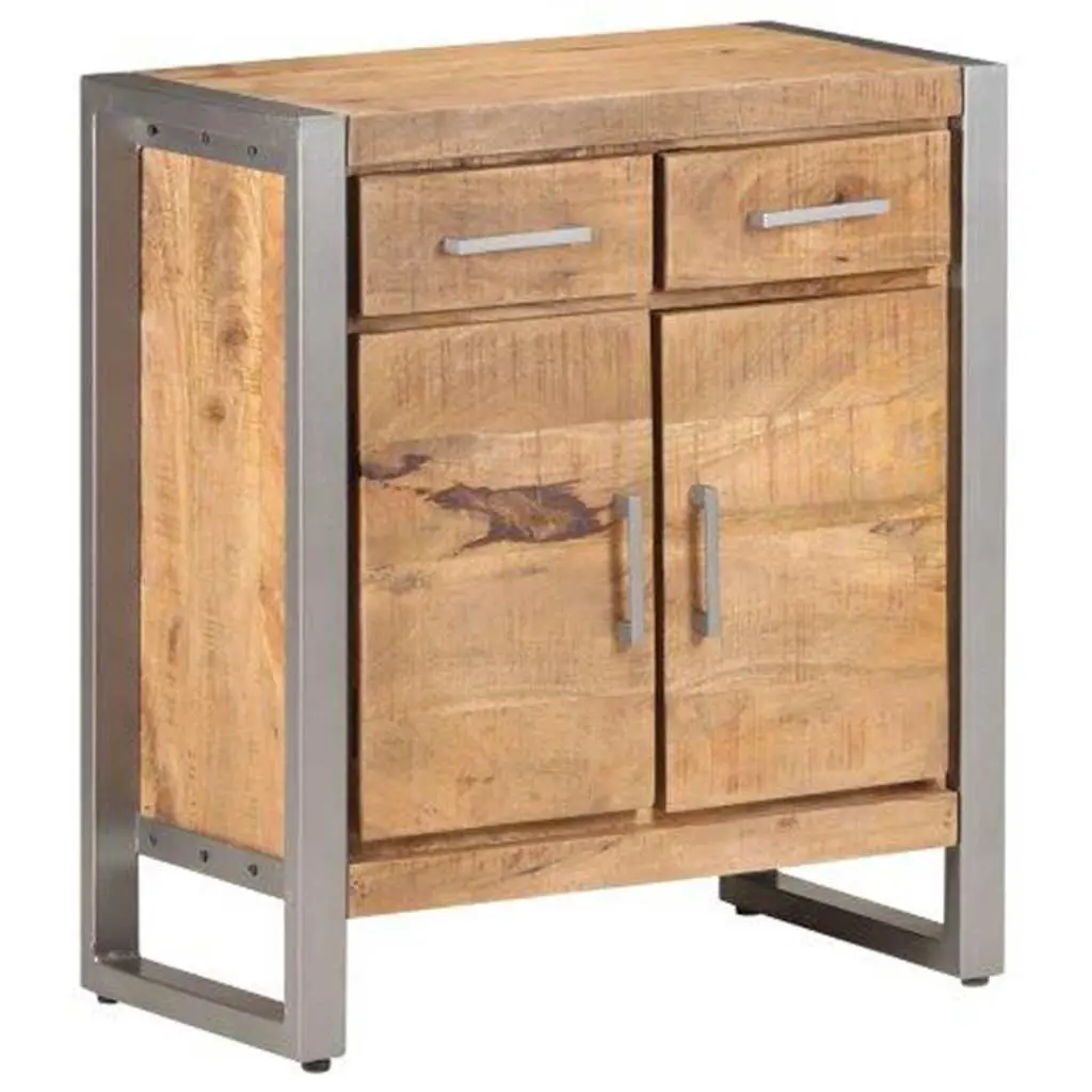 Sideboard Storage Cabinet in Brown Mango Wood