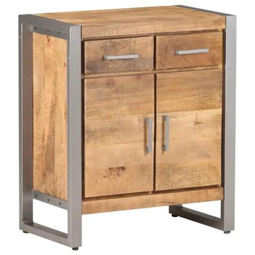 Sideboard Storage Cabinet in Brown Mango Wood