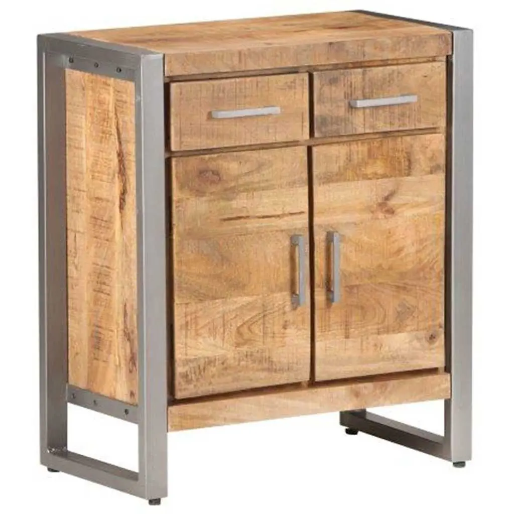 Sideboard Storage Cabinet in Brown Mango Wood