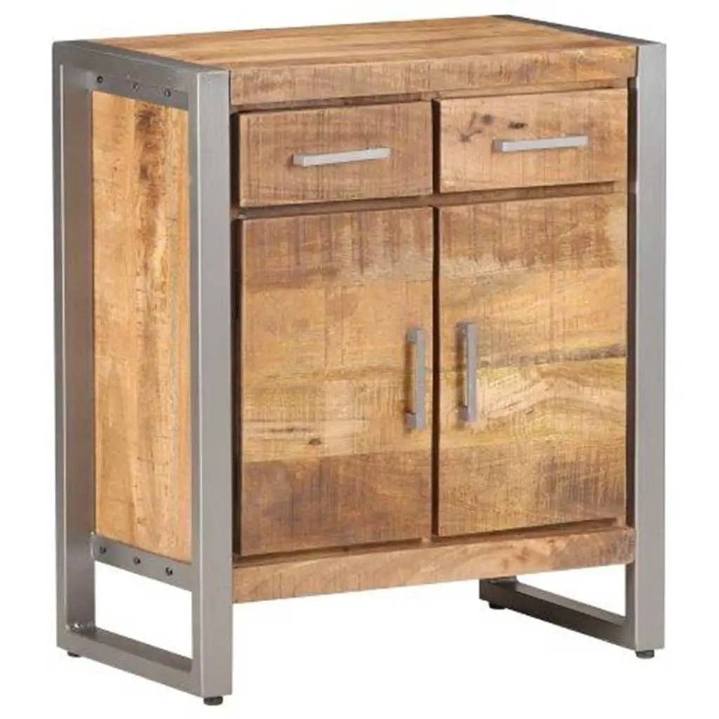 Sideboard Storage Cabinet in Brown Mango Wood