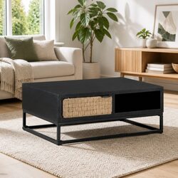 Coffee Table with Storage - Handmade Solid Wood