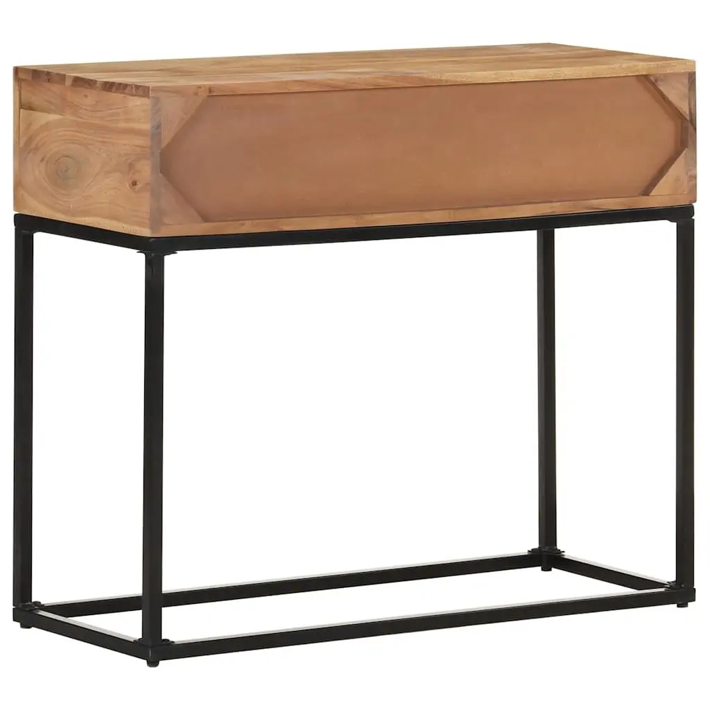 Console Table in Solid Acacia Wood 90x35x76 cm