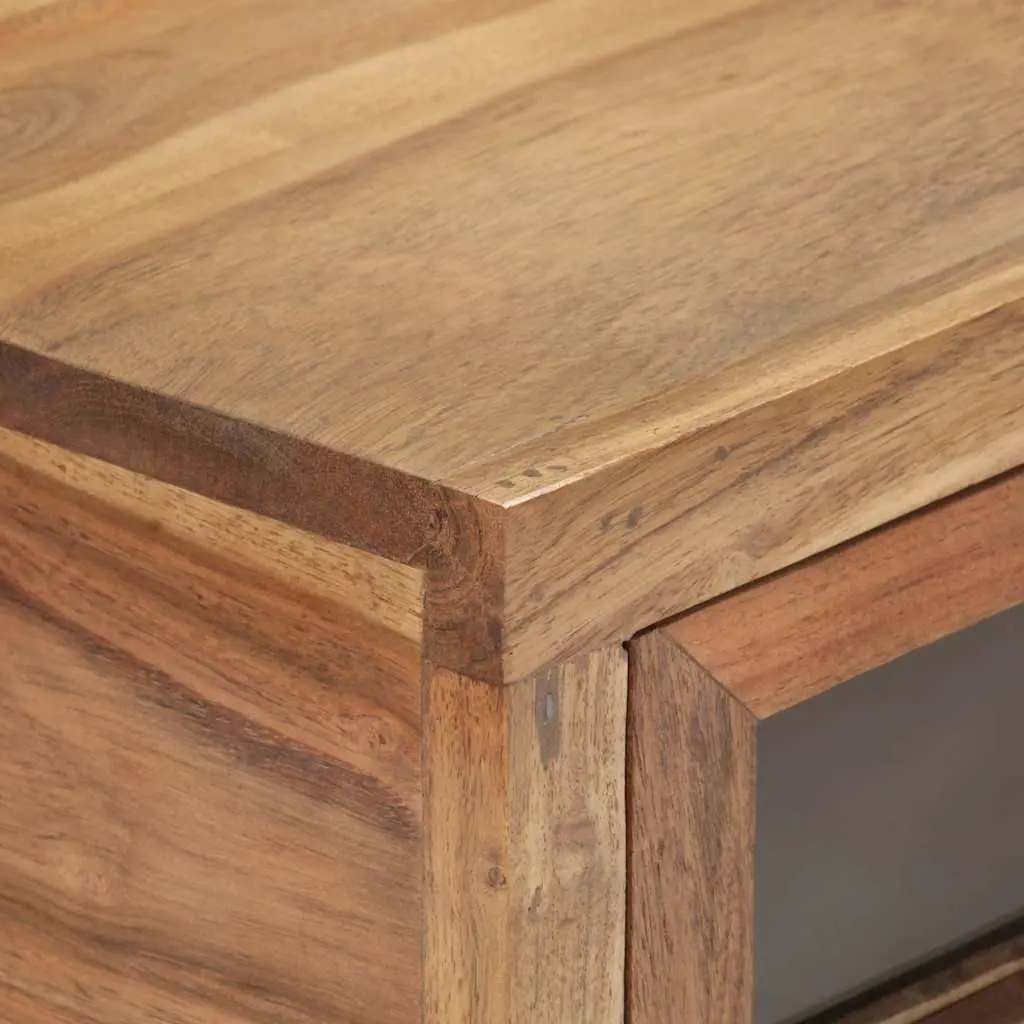 Console Table in Solid Acacia Wood 90x35x76 cm