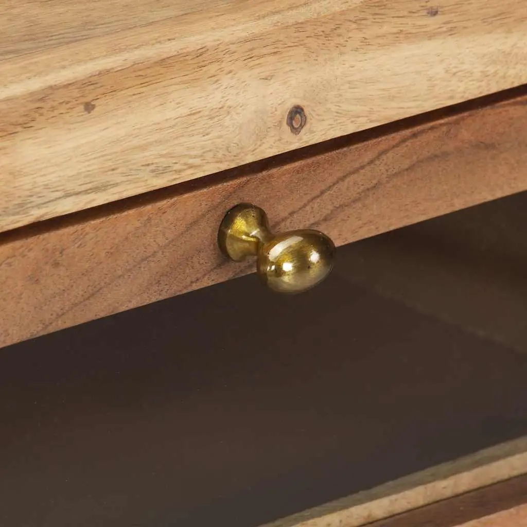 Console Table in Solid Acacia Wood 90x35x76 cm