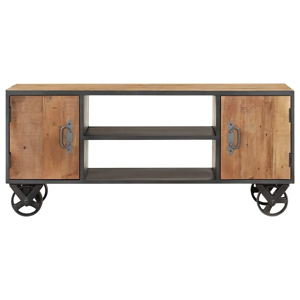 TV Cabinet Industrial Style Storage Unit 110x30x49cm Brown Solid Reclaimed Wood