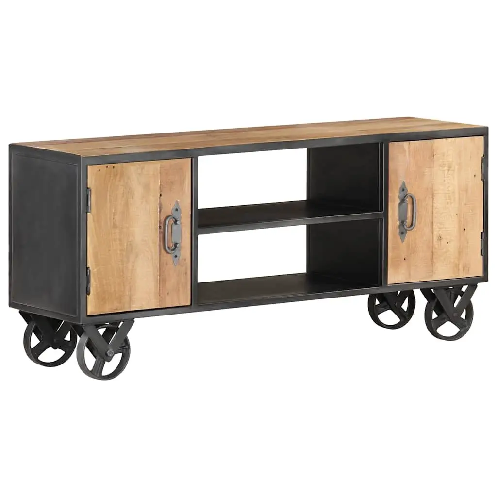TV Cabinet Industrial Style Storage Unit 110x30x49cm Brown Solid Reclaimed Wood