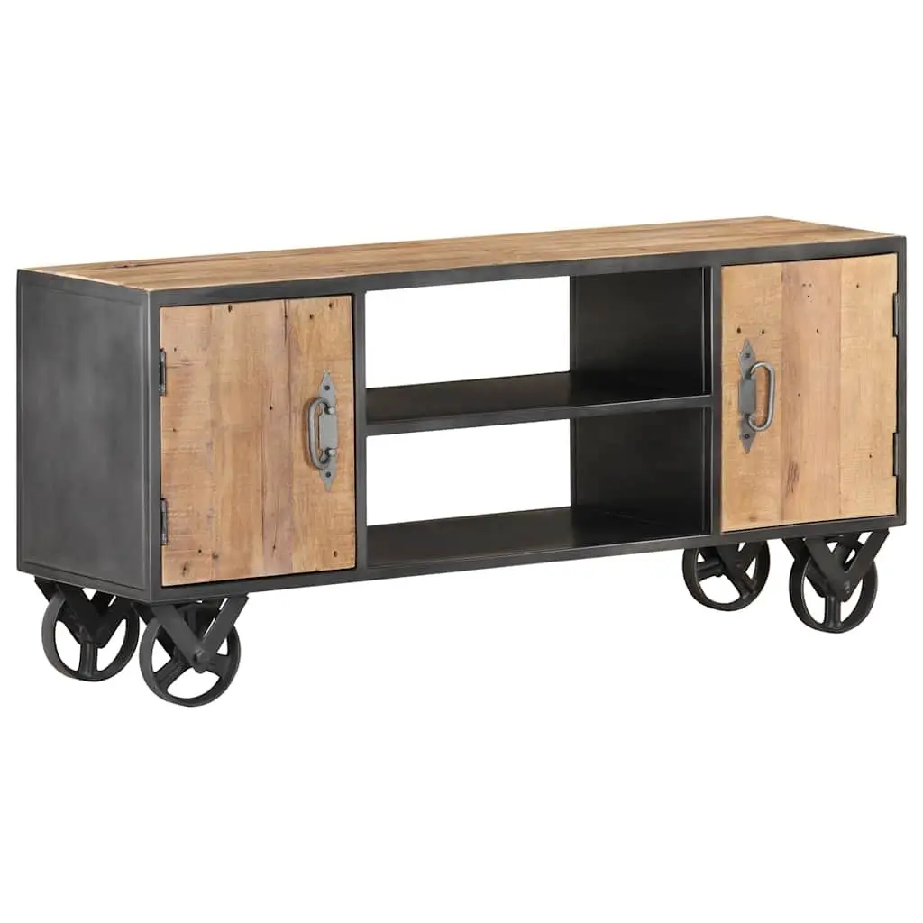 TV Cabinet Industrial Style Storage Unit 110x30x49cm Brown Solid Reclaimed Wood