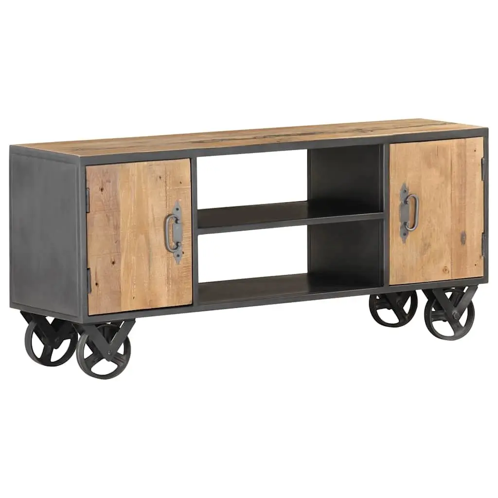 TV Cabinet Industrial Style Storage Unit 110x30x49cm Brown Solid Reclaimed Wood