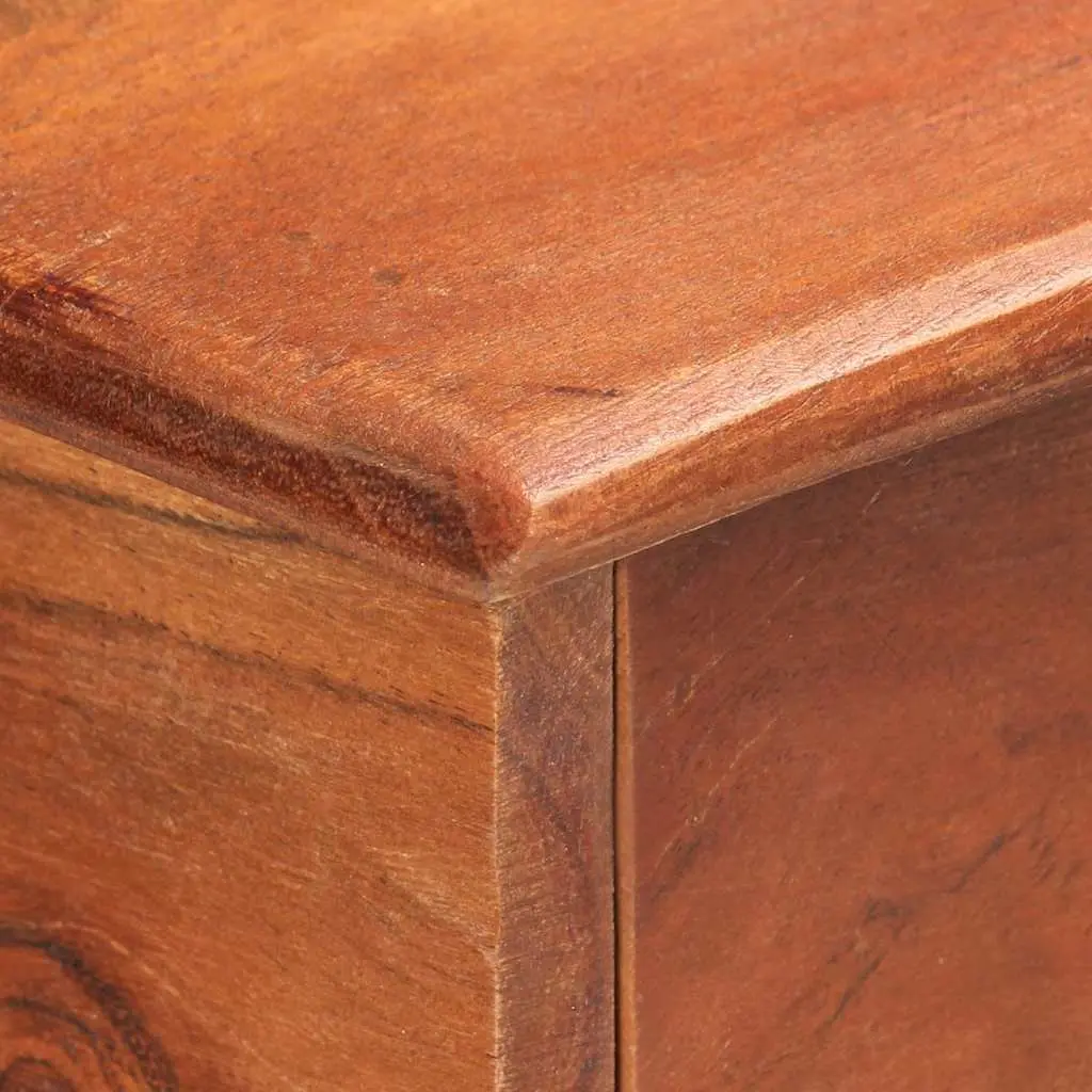 Sideboard Solid Acacia Wood Storage Cabinet 135x35x75cm Brown 2 Doors 3 Drawers