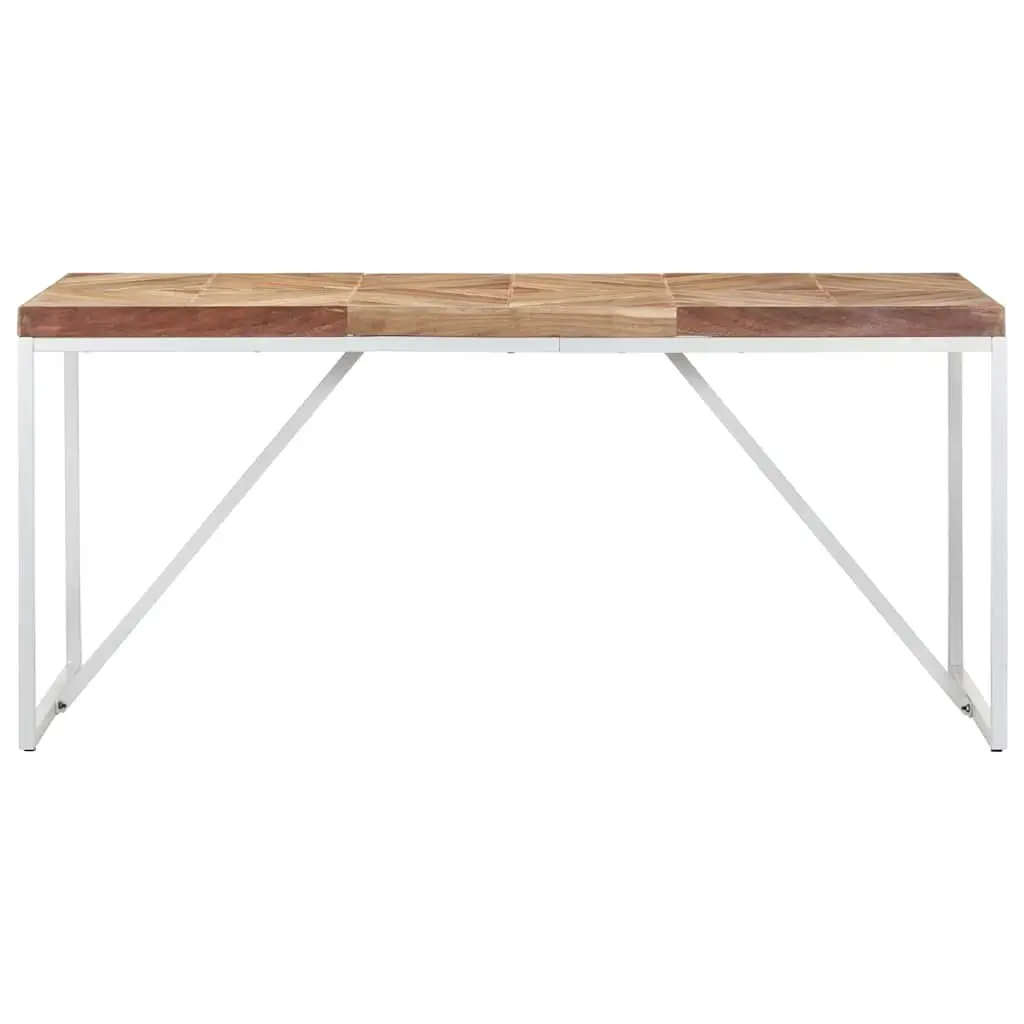 Solid Wood Dining Table 160x70x76cm with Unique Charm