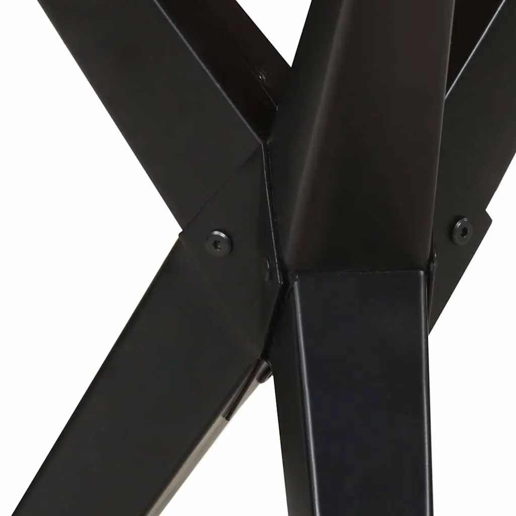 Dining Table Solid Acacia Wood Kitchen Furniture 160x80x76 cm Black