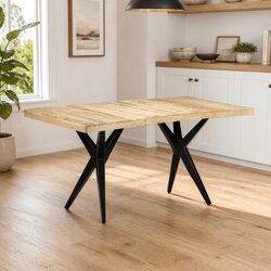 Warm and Durable Dining Table with Natural Appeal