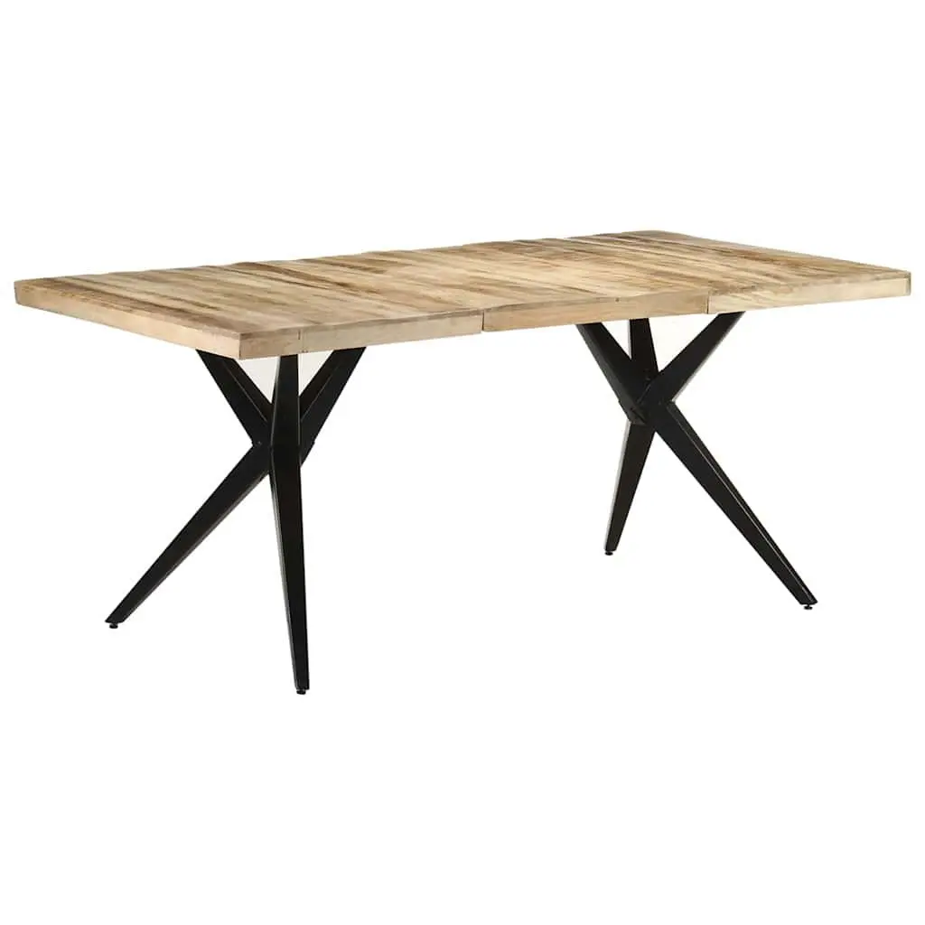 Dining Table Kitchen Mango Wood 180x90x76 cm Brown