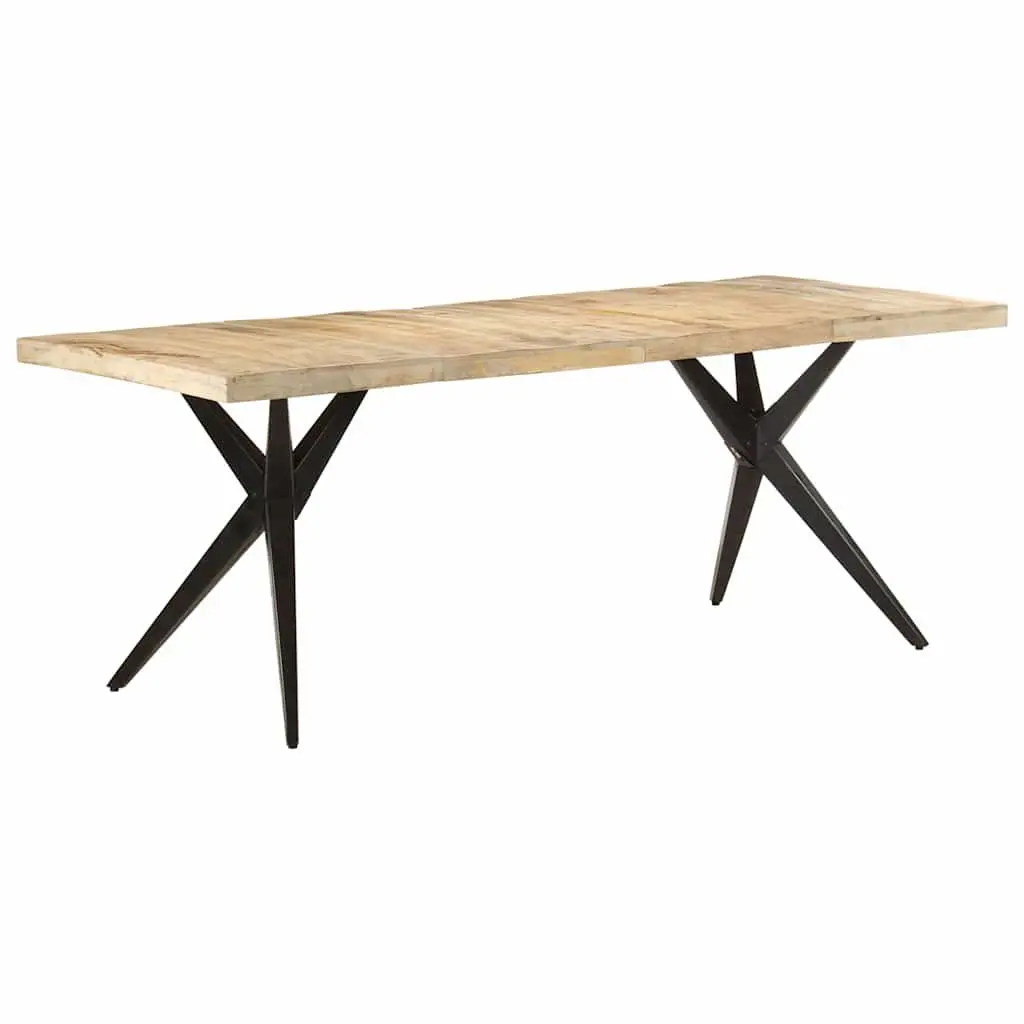 Dining Table Made from Rough Mango Wood
