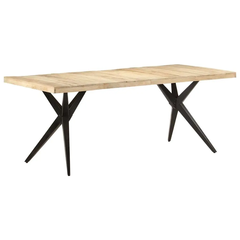 Dining Table Made from Rough Mango Wood