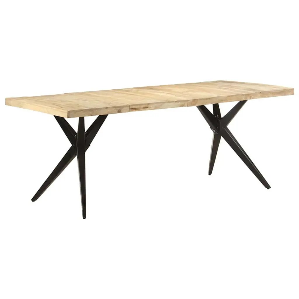 Dining Table Made from Rough Mango Wood