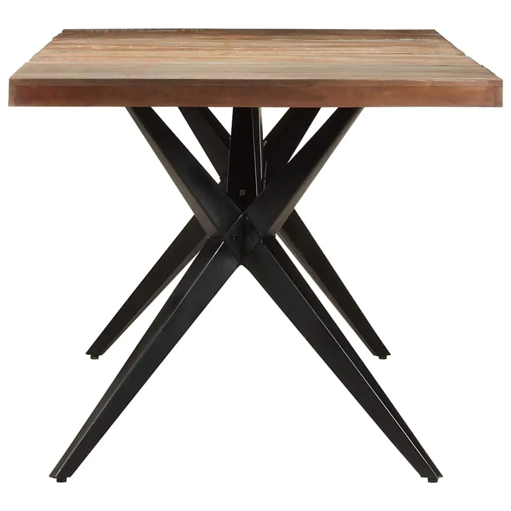 Dining Table 200x90x76cm Solid Reclaimed Wood Kitchen Furniture White