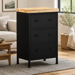 Stylish Brown Sideboard with 3 Functional Drawers