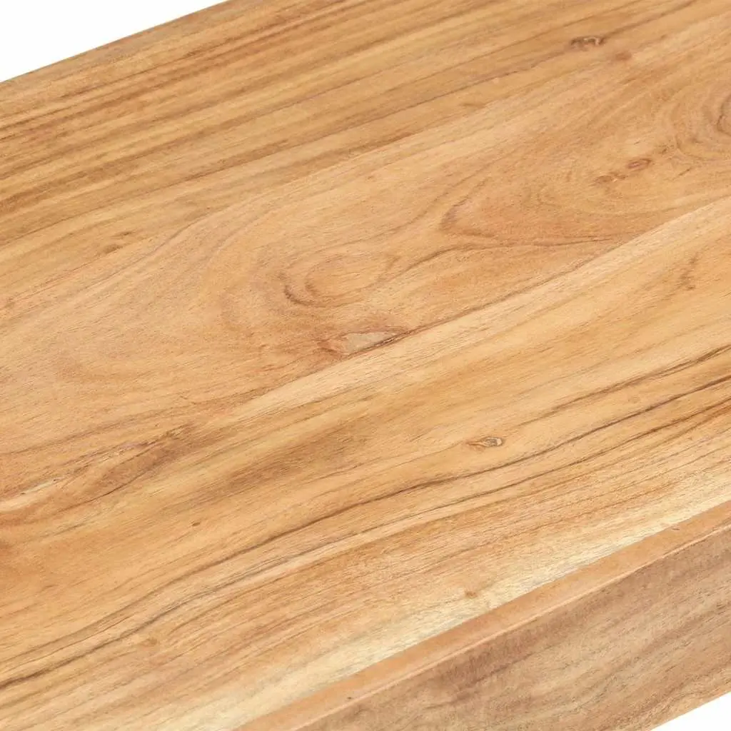 Solid Acacia Wood Bench for Kitchen Hall Entryway 110x38x46cm Brown Durable Seating