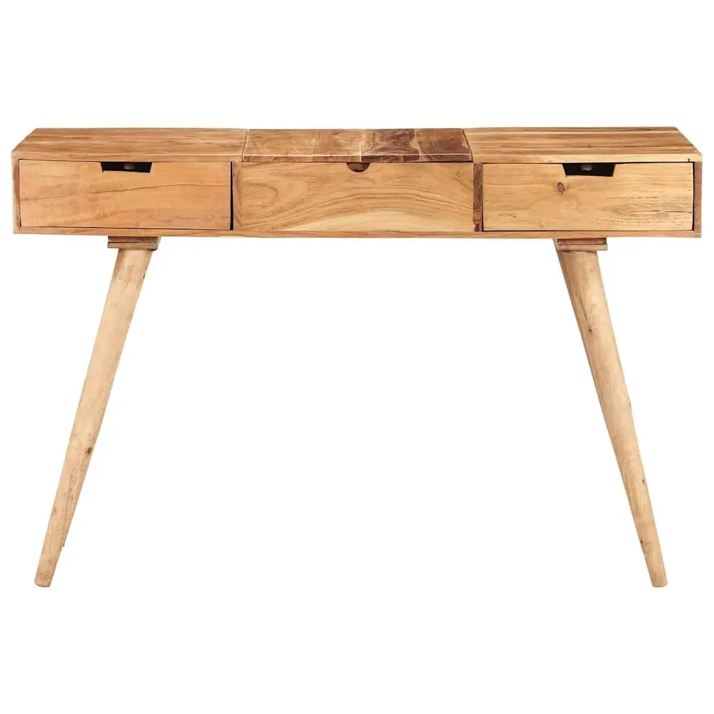 Dressing Table with Mirror Bedroom Vanity 112x45x76cm Brown