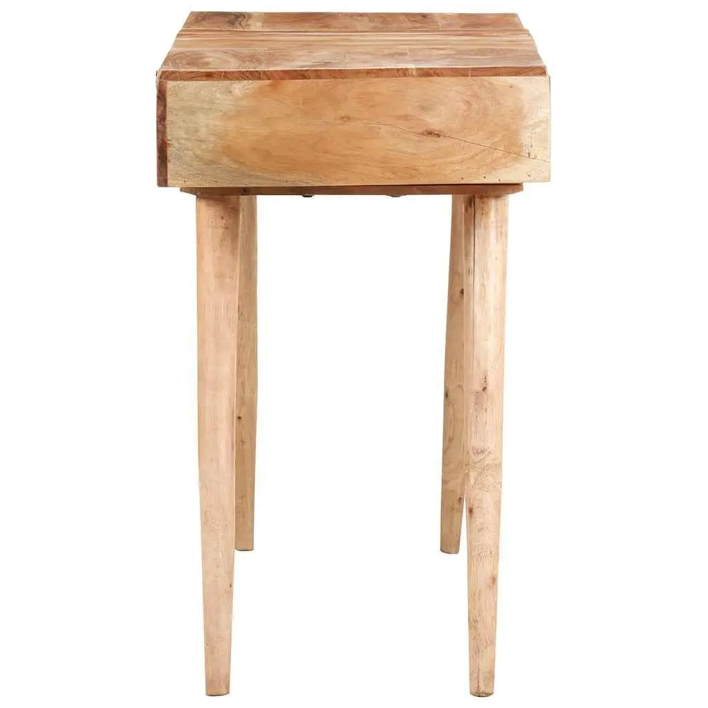 Dressing Table with Mirror Bedroom Vanity 112x45x76cm Brown