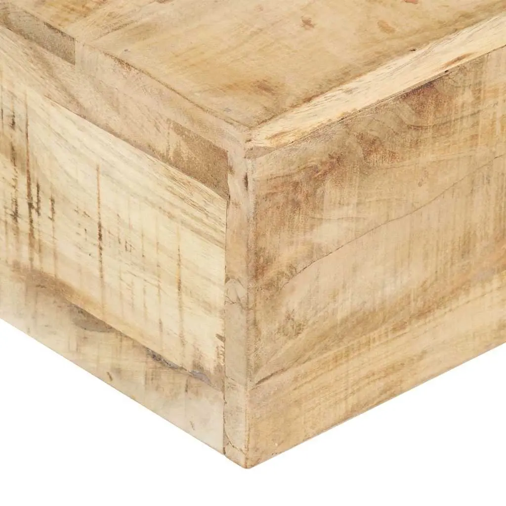 Coffee Table in Solid Mango Wood, Brown Finish