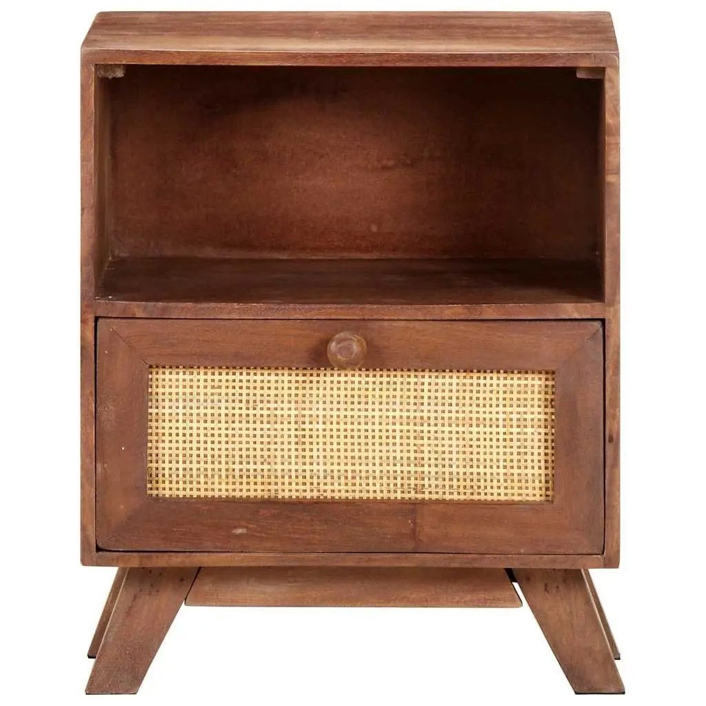 Bedside Cabinet with Drawer and Shelf