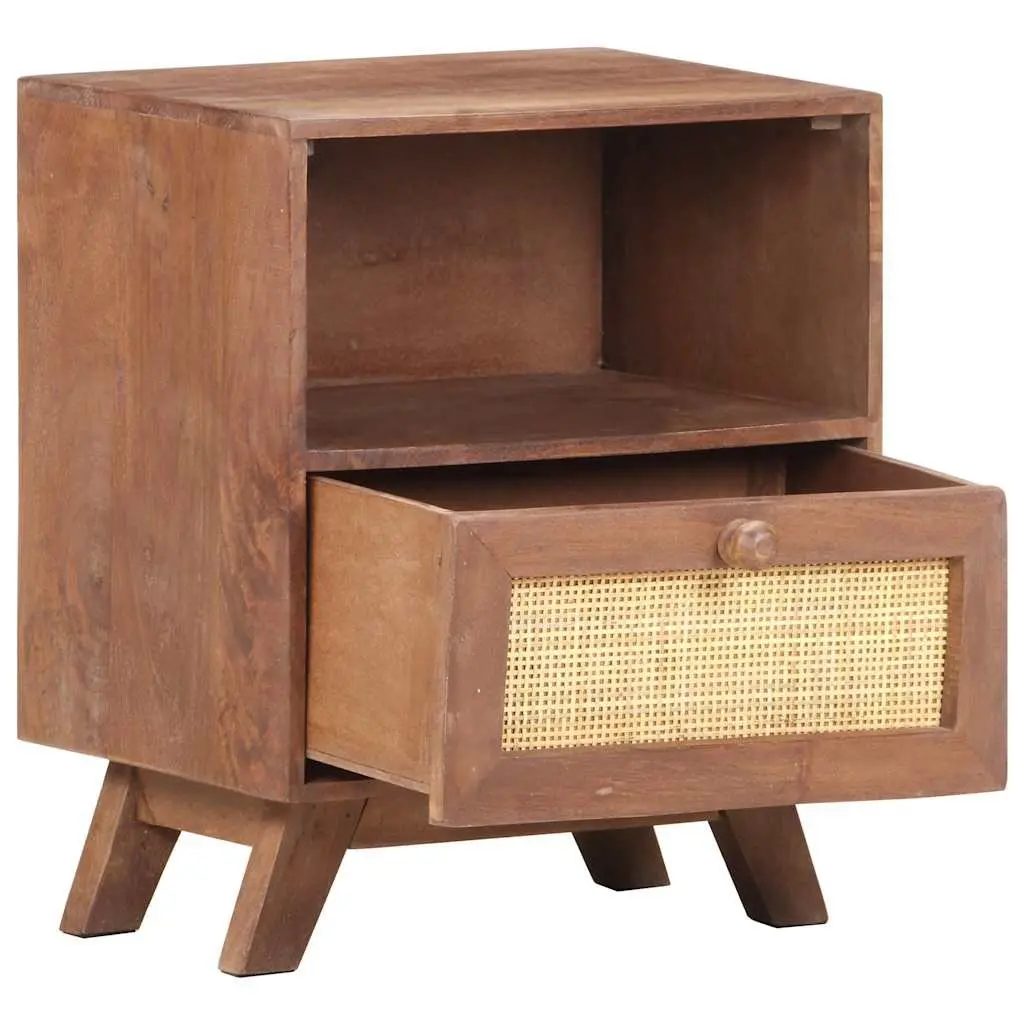 Bedside Cabinet with Drawer and Shelf
