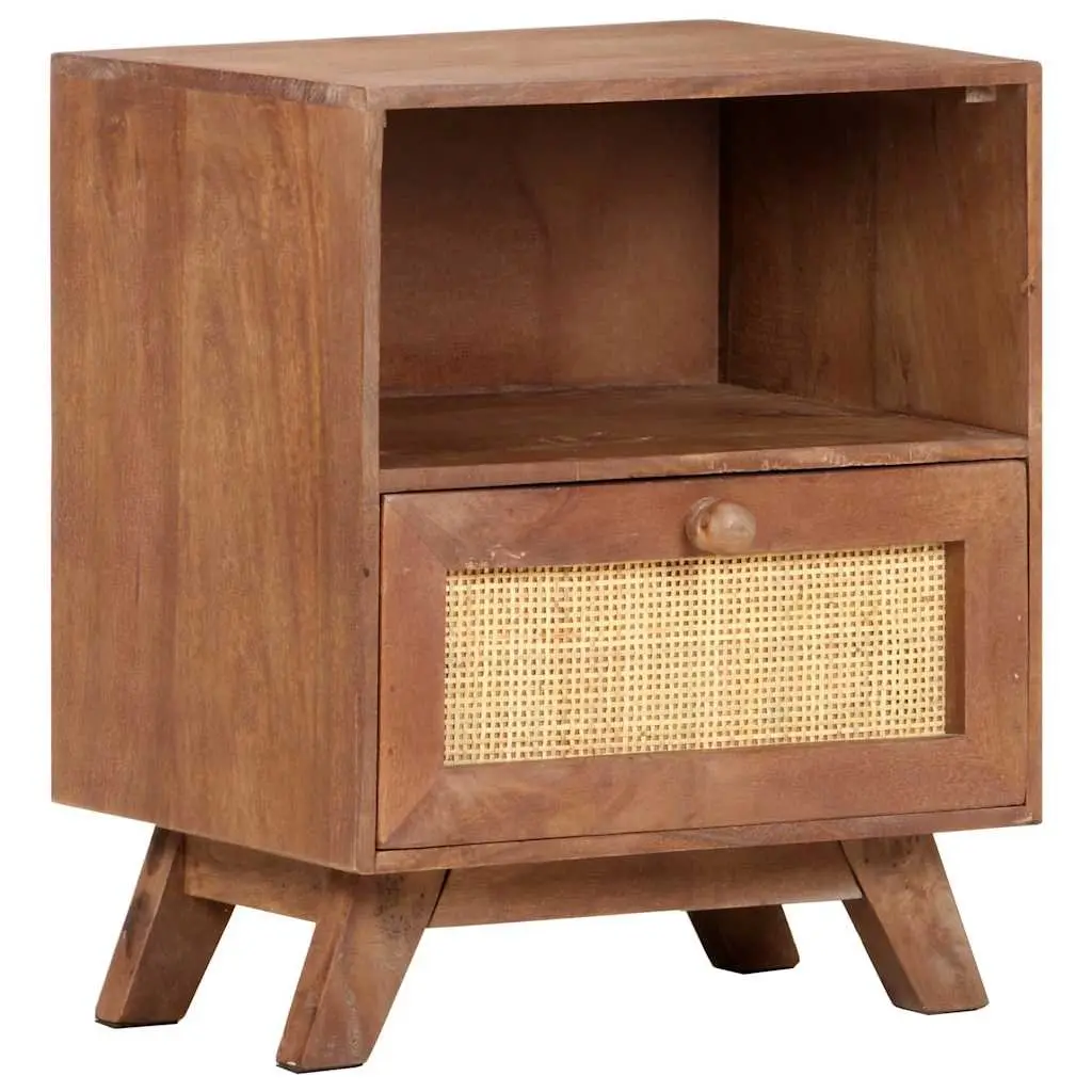 Bedside Cabinet with Drawer and Shelf