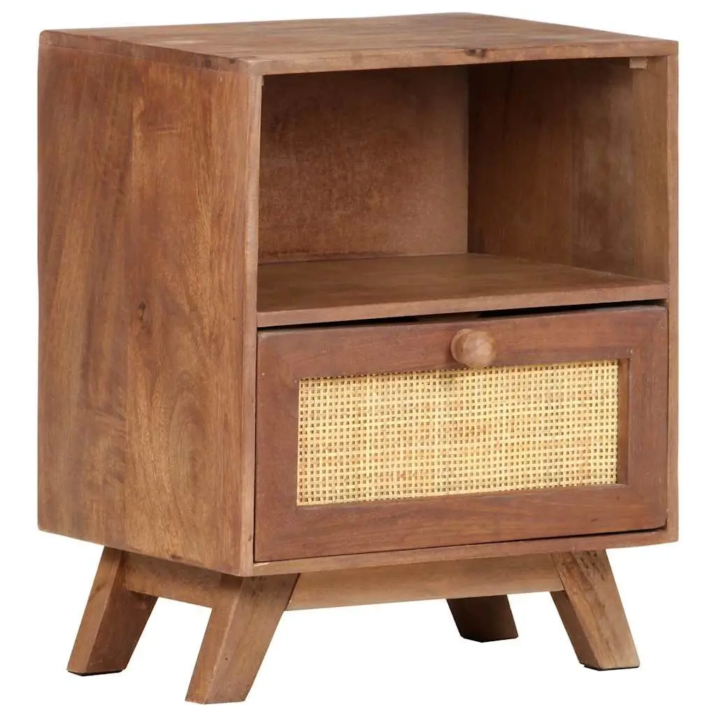 Bedside Cabinet with Drawer and Shelf