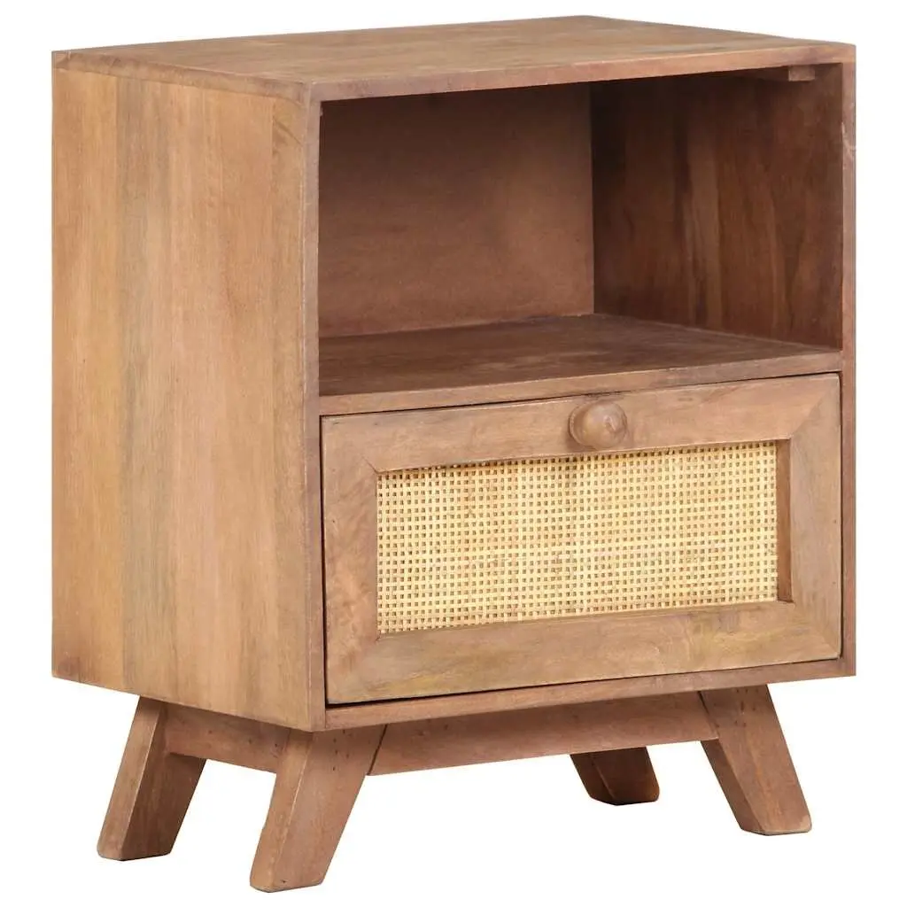 Bedside Cabinet with Drawer and Shelf