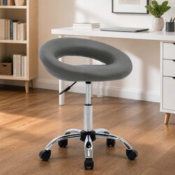 Reliable Grey Faux Leather Chair for Everyday Use