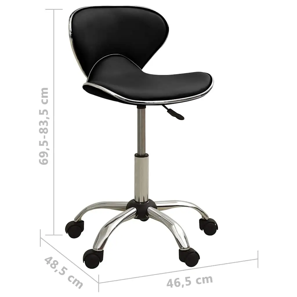Black Salon Spa Stool with Wheels