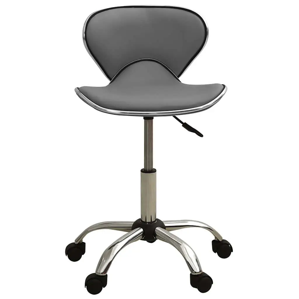 Salon Spa Stool Grey Swivel Chair Height Adjustable Wheels Barber Styling Seat