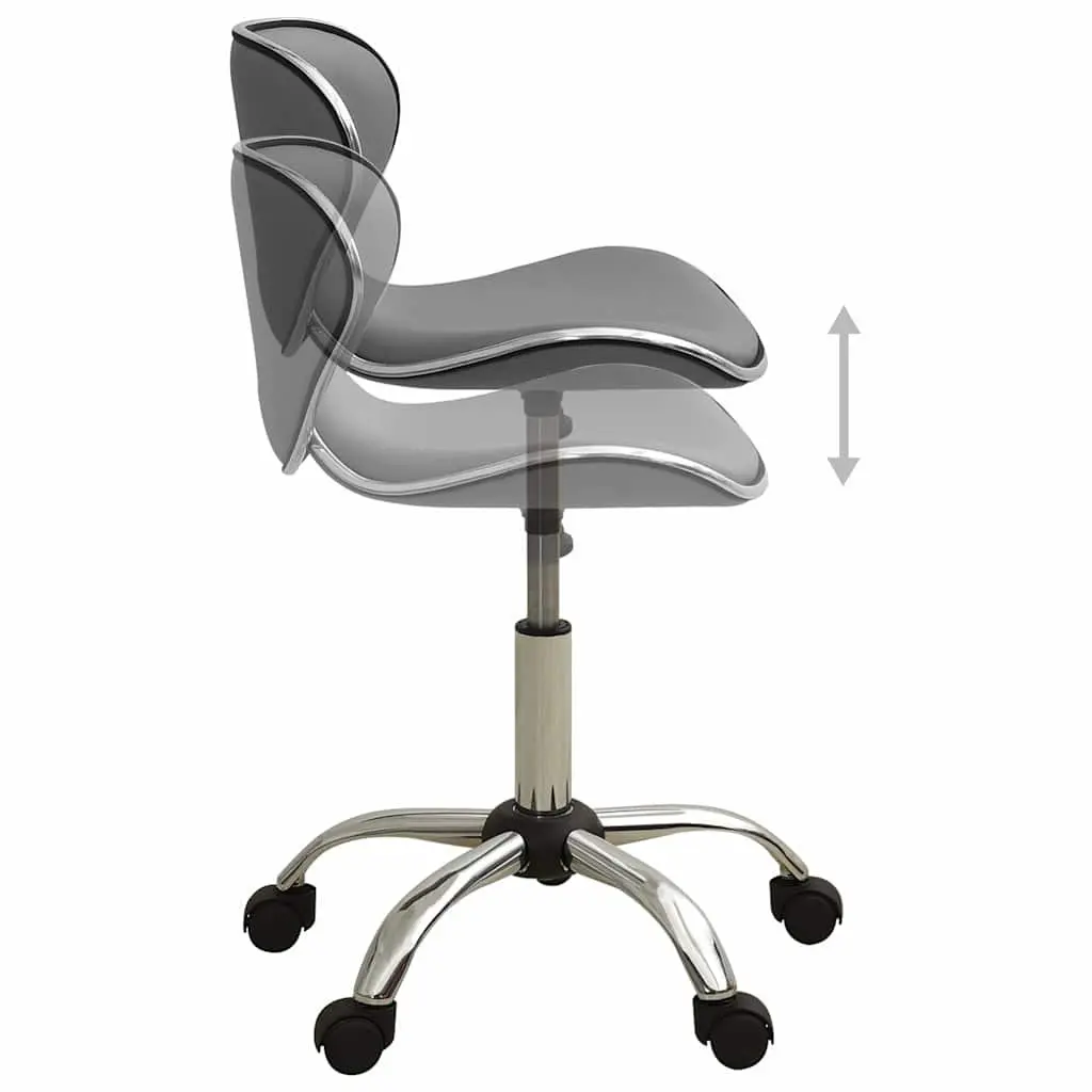 Salon Spa Stool Grey Swivel Chair Height Adjustable Wheels Barber Styling Seat