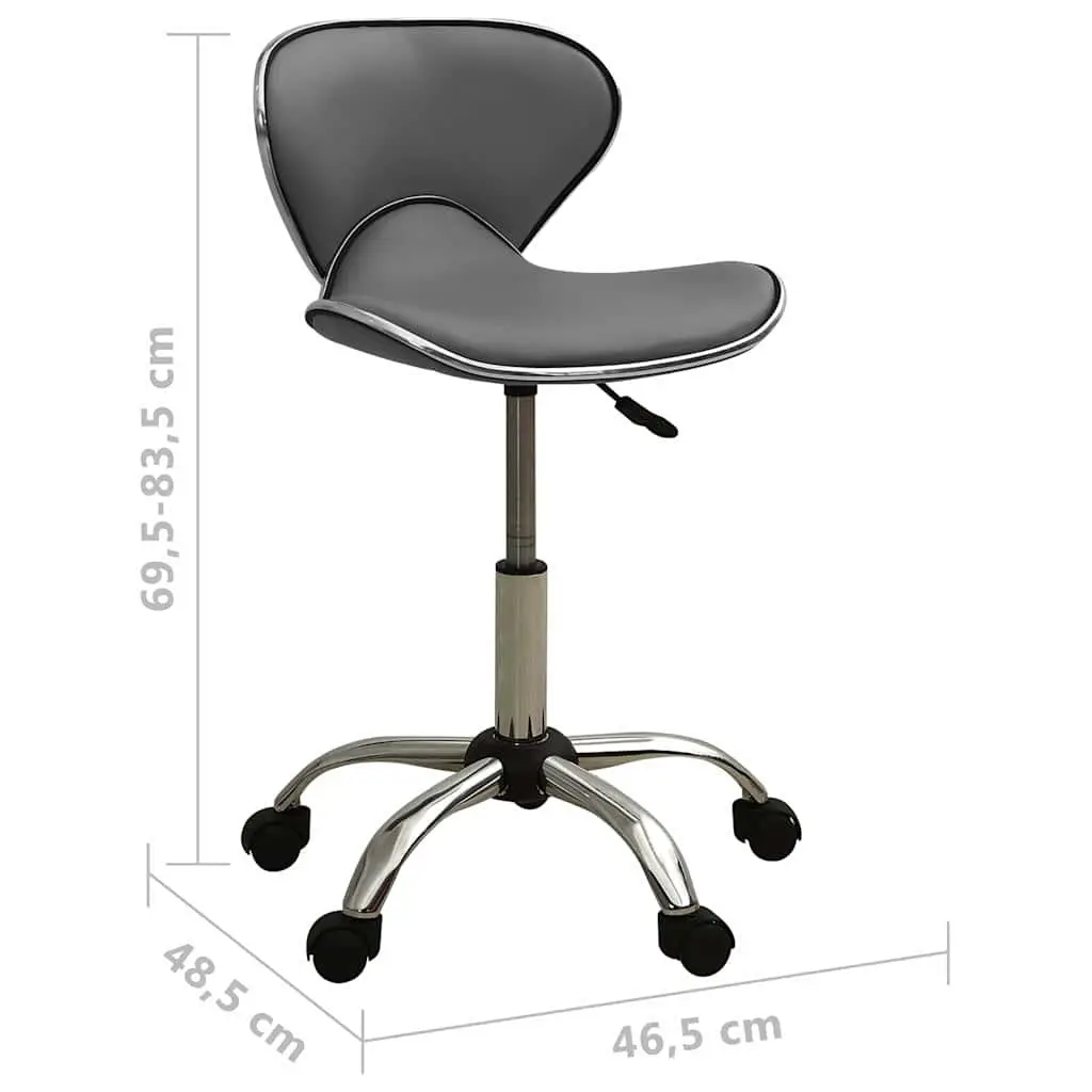 Salon Spa Stool Grey Swivel Chair Height Adjustable Wheels Barber Styling Seat