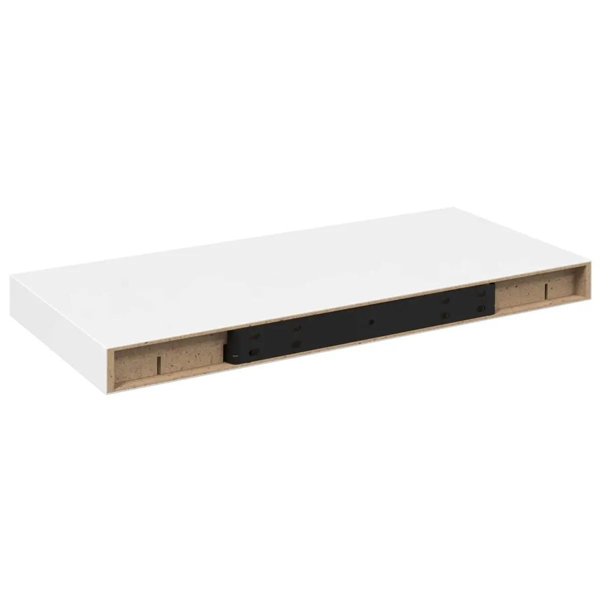 Floating Wall Shelf Display Ledge Storage Rack Modern Home Decor White 50 x 23.5 x 3.8 cm