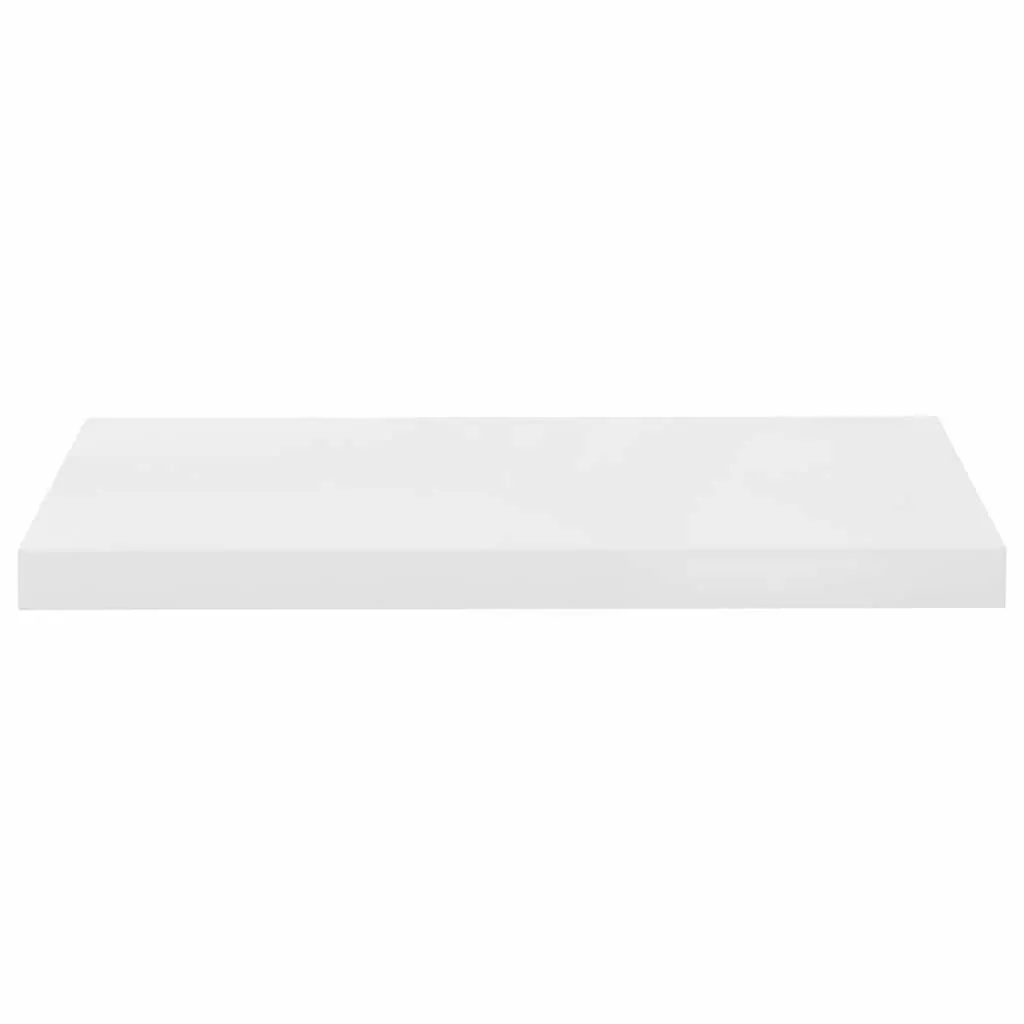 Floating Wall Shelf White High Gloss Display Ledge Storage Organizer Home Decor
