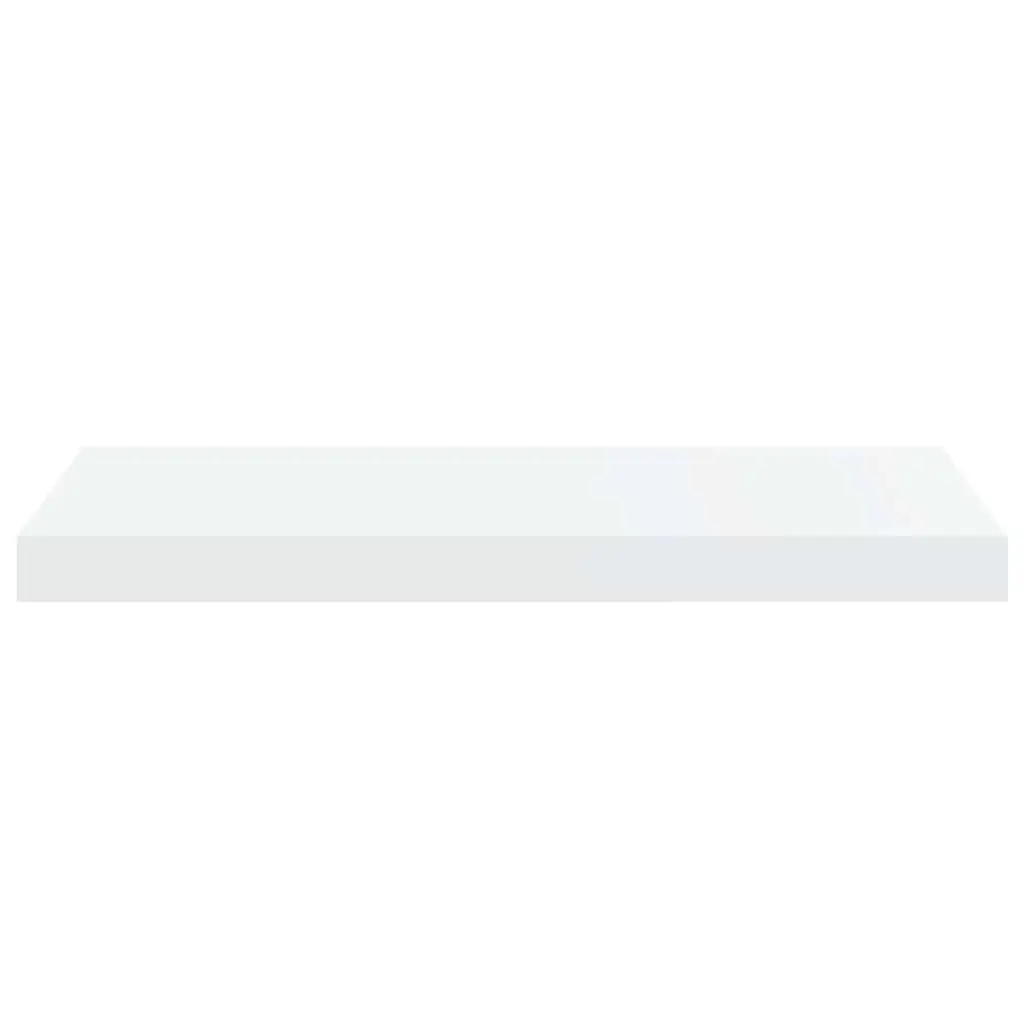 Floating Wall Shelves Display Ledge 60 x 23.5 x 3.8 cm High Gloss White 2 Piece