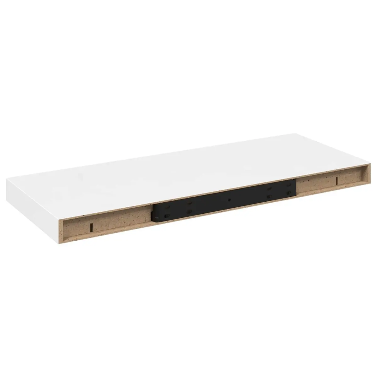 Floating Wall Shelves Display Rack 60 x 23.5 x 3.8 cm White High Gloss 4 Piece