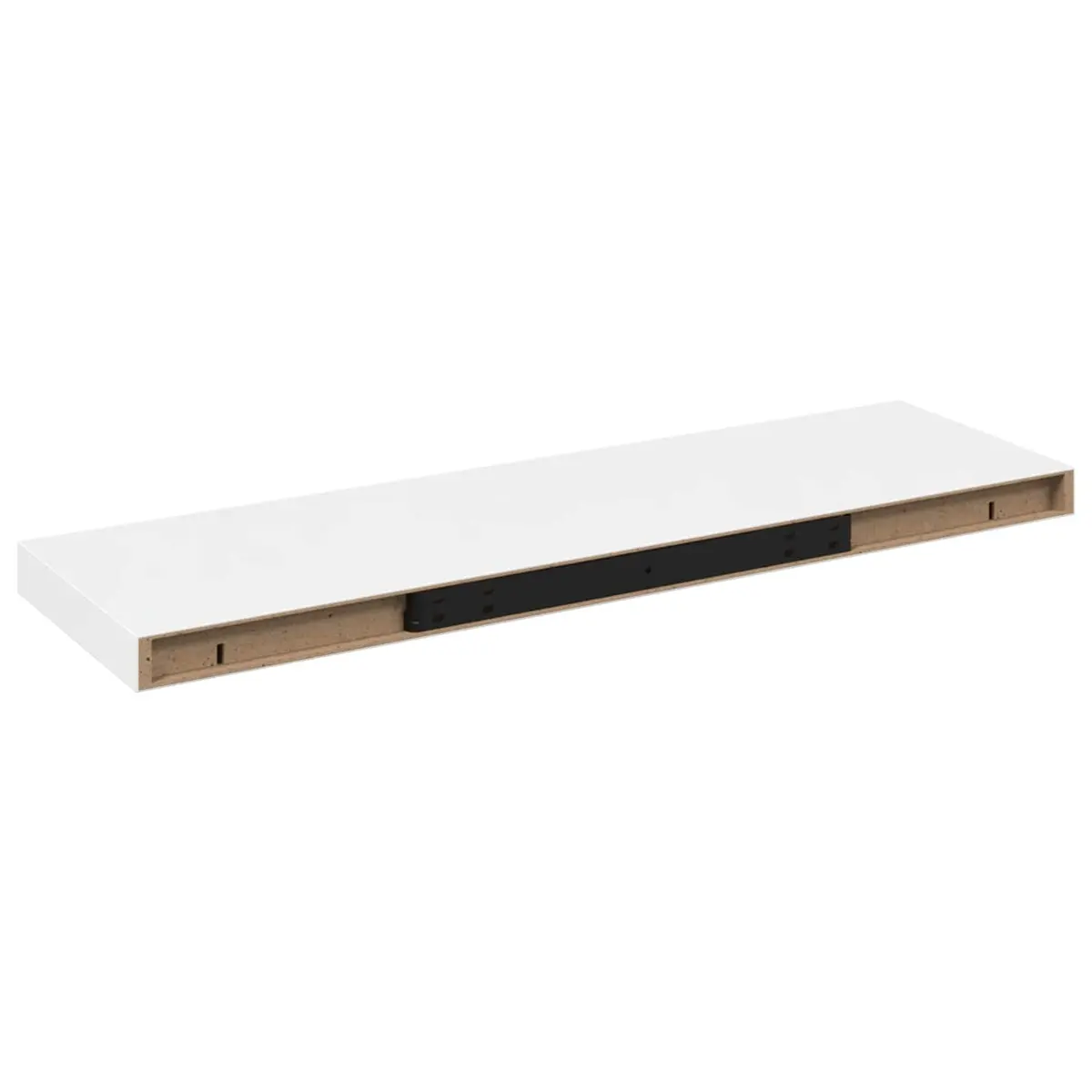 Floating Wall Shelf Display Ledge Invisible Mount 80 x 23.5 x 3.8 cm White