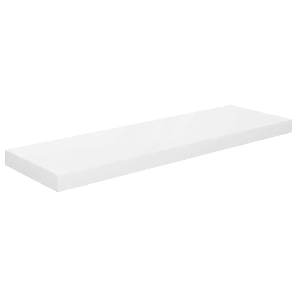 Floating Wall Shelf Display Ledge Invisible Mount 80 x 23.5 x 3.8 cm White